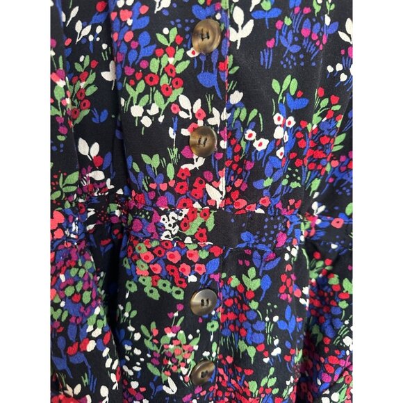 Conversations by Anthropologie - 32 of 52 Colloquial Floral Button Dress Size 8 - Picture 6 of 7